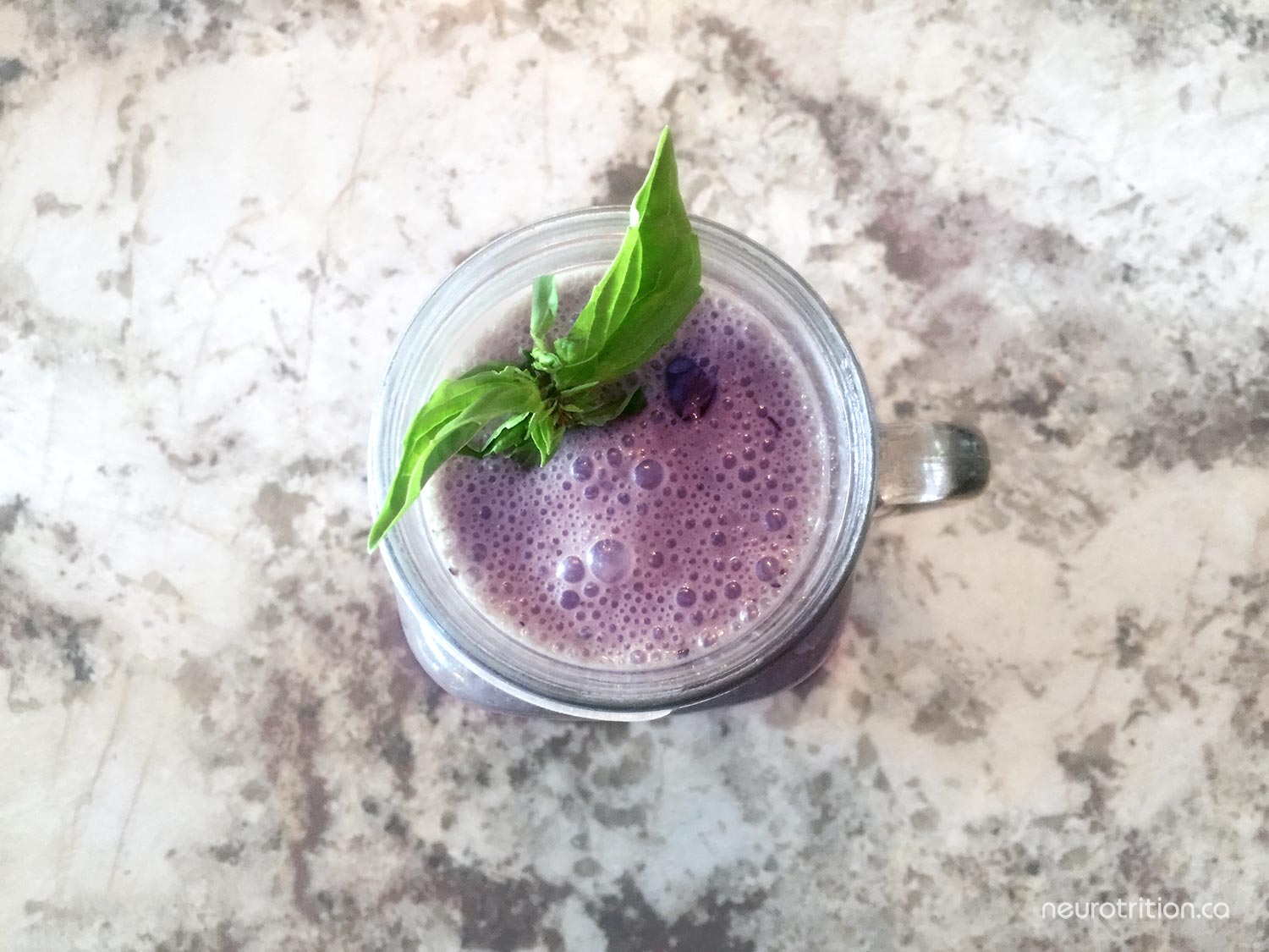 Blueberry Basil Smoothie