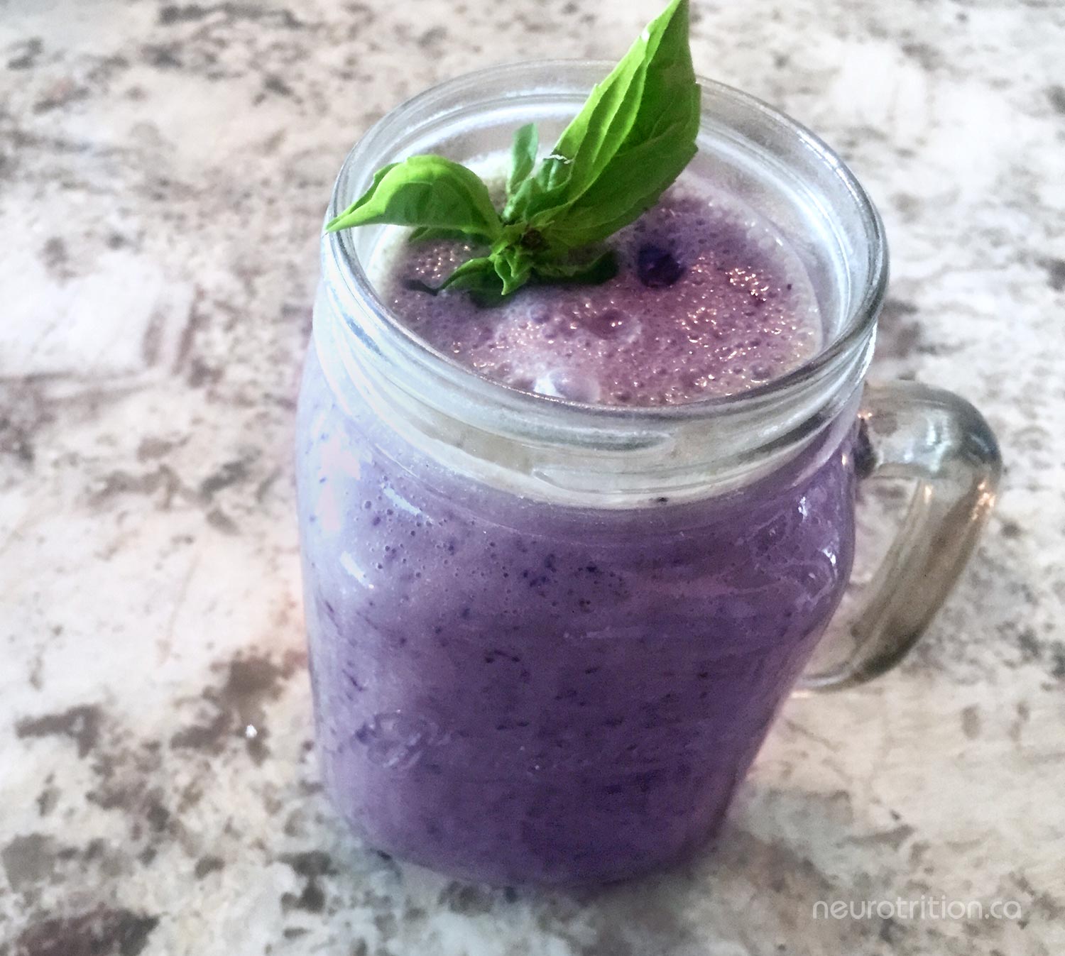 Blueberry Basil Smoothie