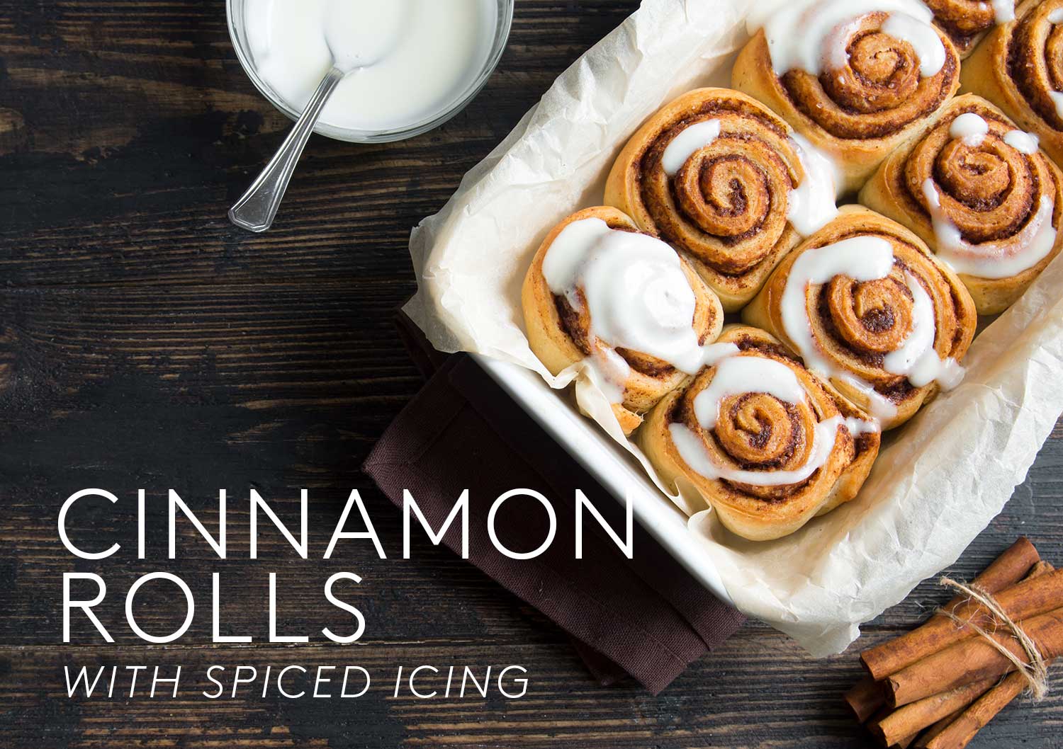 Cinnamon Rolls with Spiced Icing