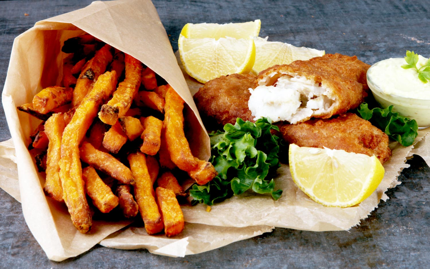 Kombucha-Battered Fish & Chips