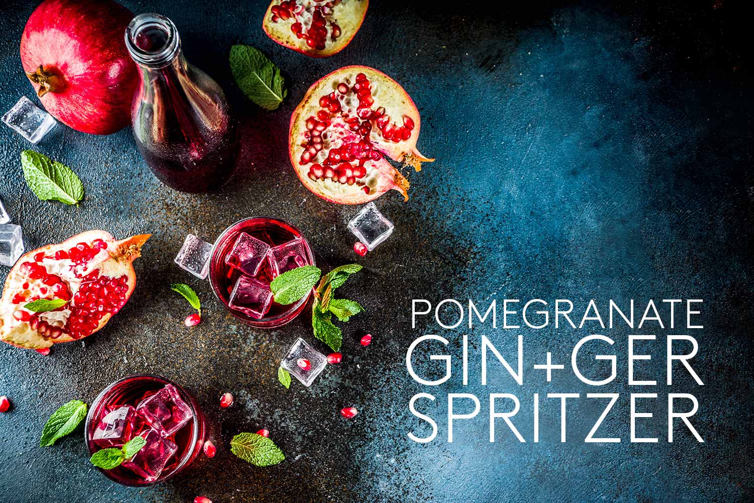 Pomegranate Gin-ger Spritzer