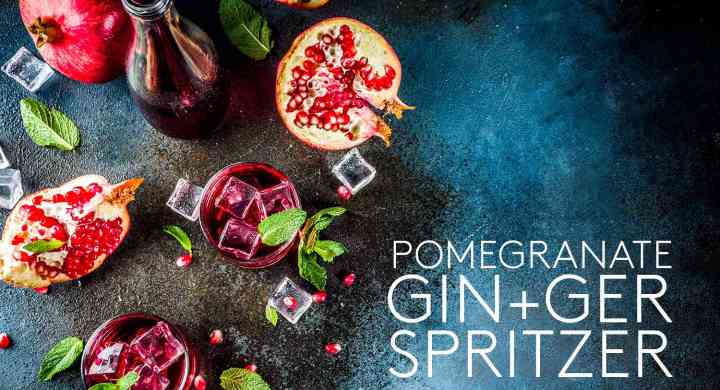 Pomegranate Gin-ger Spritzer